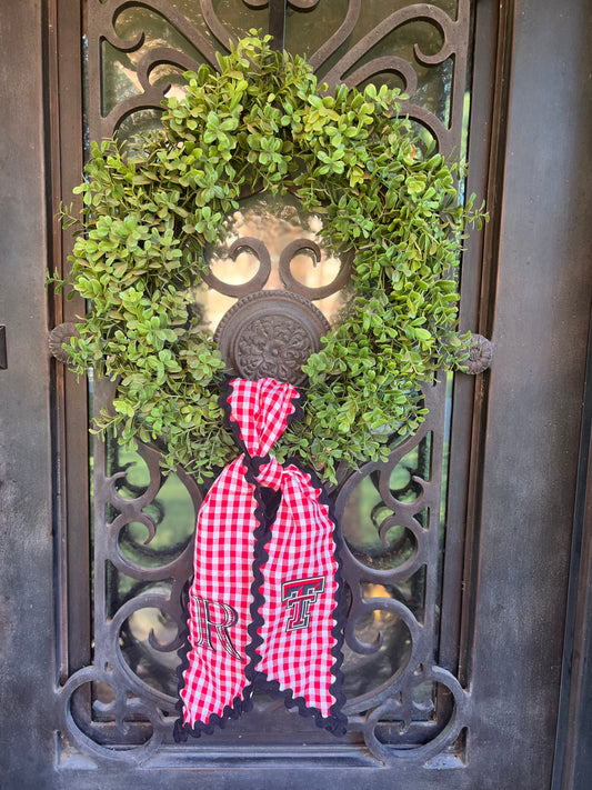 Texas Tech Wreath Sash